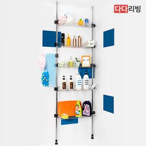 기둥식 욕실선반 600 5단 /욕실 화장실 베란다 조립식