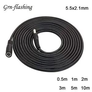 DC 연장 케이블 1M 2M 3M 5M 10M 5.5x2.1mm 여성-남성 플러그 12V 5V 24V 전원 어댑터 코드 홈 CCTV 카메라