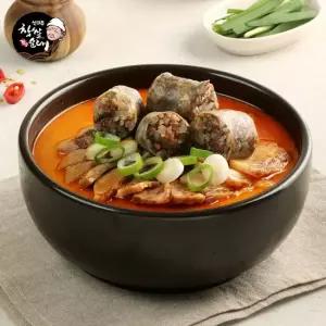 신의주 찹쌀 순대국 600g x 4팩 오리지널 얼큰)