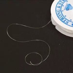 우레탄줄 투명 비즈팔찌 0.4mm DIY 부자재 만들기 우레탄줄 비즈키링재료 비즈키링