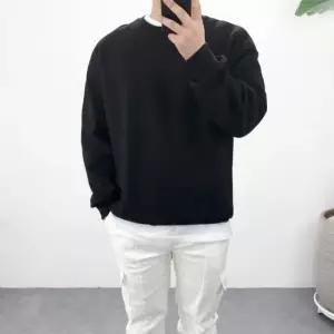 [엠클로]오버핏 비비드 기모쭈리 코튼 남여공용 맨투맨 티셔츠 8컬러