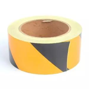 반사테이프 사선 28M 황흑색 축광테이프 (W47FA87)