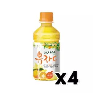 웅진 내사랑 유자C 비타민페트음료 280ml x 4개