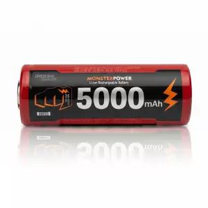 몬스터파워 26650 5000mAh 보호회로 충전지 3.7V 배터리