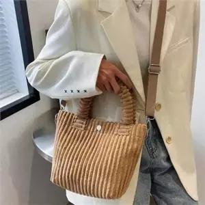[라일리] Rly 코듀로이 골덴 토트 백 데일리 도톰 토트 백 가