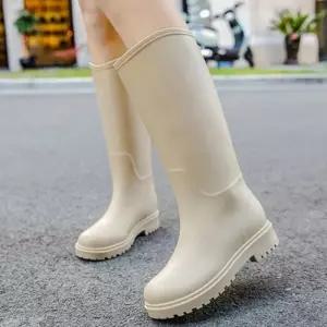 [라일리] Rly 여성 하이핏 롱 레인부츠 장마철 비오는날 긴장화