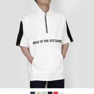 커플시밀러룩 올드 스쿨 반집업 반팔 아노락 6colors 시밀러룩 (W6A1538)