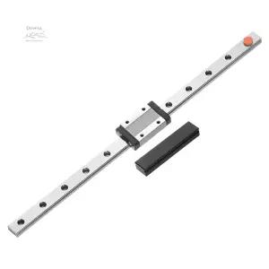 UXcell MGN12 300mm 선형 가이드 레일 슬라이딩 캐리지 블록 및 DIY 3D 프린터 CNC 기계용 플라스틱 미니