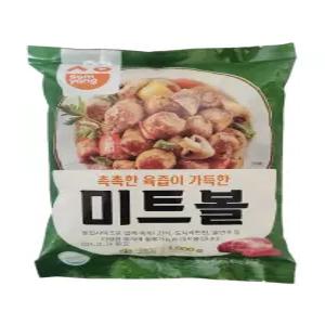 삼양 냉동 미트볼 1kg 업소용 대용량 식자재 단체급식 미트볼 크림 토마토 소스 스파게티
