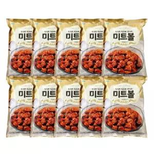 전원푸드락 미트볼 1kg x 10봉 업소용 대용량 식자재 단체급식 미트볼 크림 토마토 소스 스파게티