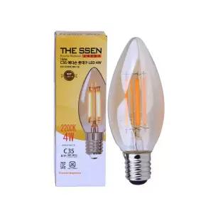 필라멘트램프 촛대구 E17 4W C37SF4W22KGE17 HU11400-16001