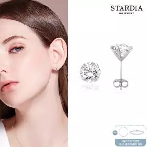 18K GOLD 2캐럿 귀걸이 + 테니스 팔찌 + 테니스 목걸이