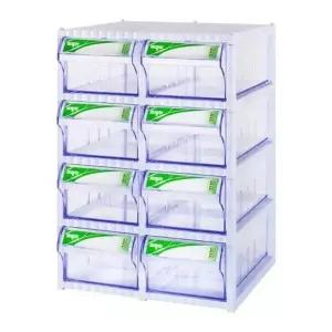 미우 8칸 플라스틱 수납함 다용도 보관함 C 박스