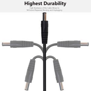 더블 수-수 어댑터 케이블 전원 코드 직류 라운드 홀 확장 DC5.5 x 2.1mm