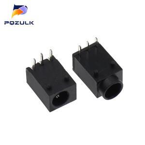 DC-003 DC 전원 잭 소켓 커넥터 3핀 패널 장착 플러그 3.5x1.3mm 20개