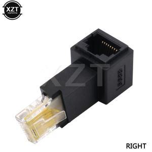 RJ45 90도 확장 어댑터 8P8C ftP STP UTP Cat 5e 수-암 Lan 이더넷 네트워크 케이블 연결 익스텐더