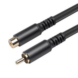1.8/3/6m RCA 연장 케이블 오디오 AV 와이어 코드 비디오 알루미늄 쉘 수-암