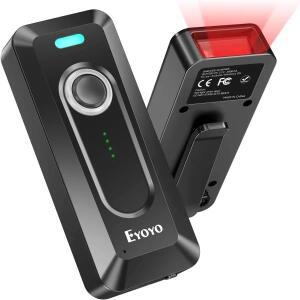 Eyoyo 무선 블루투스 바코드 스캐너 클립 포함 휴대용 미니 QR 리더 2D 2000mAh 배터리