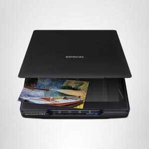 4800 dpi 광학 해상도 USB 전원 고층 탈착식 뚜껑을 갖춘 Epson Perfect V19 II 컬러 사진 문서 플랫베드 스캐너