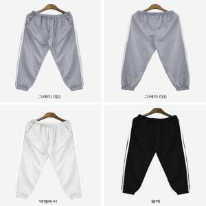 2선 여자 조거 트레이닝 팬츠 트레이닝 고무줄  바지