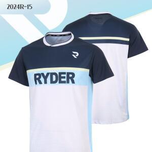 [라이더] 배드민턴 상의 반팔 티셔츠 네이비 화이트 2024R-15