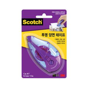 3M 스카치 투명 양면테이프 017 (8.4mmx8m) / 수정테이프