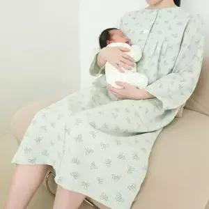 수유원피스 수유복원피스 임부복 산후조리원복 사계절산모복 (천보따리 리본패턴/무지 산모복)