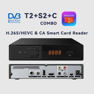 미캐스트 H.265 위성 TV 수기/지상파 콤보 디코더 DVB C 셋톱박스