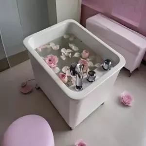 아크릴 족욕기 발마사지 족탕기 발바닥 족욕 발관리 미용실 네일샵용