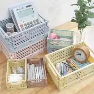 접이식 수납박스바구니 미니수납함 플라스틱상자