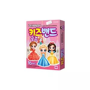 어린이 키즈밴드 혼합형 16매입 공주x3개 캐릭터밴드 아기밴드