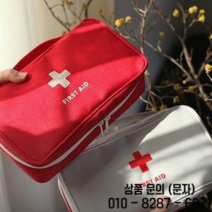 건강 의학 응급 처치 키트 옥스포드 천 휴대용 여행 보관 백 야외 가방 케이스 레드