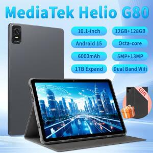 파이탄리 10인치 태블릿 안드로이드 2025 12GB(6+6GB)램+128GB 롬 듀얼 카메라 8코어 1280x800 화면 글로벌