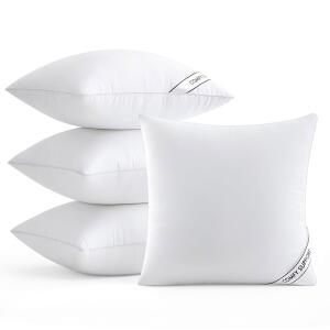 MIULEE 18X18 베개 소파 침대용 편안한 4개 인치 삽입물 지지