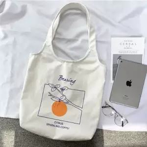 프린팅 캔버스 숄더 에코백 보조 학생 가방 프린팅에코백 캔버스에코백 학원보조가방