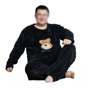 빅사이즈 수면 극세사 파자마 수면잠옷 무지 세트 잠옷