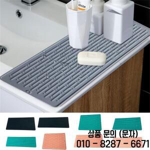 배수 립이 내장된 실리콘 접시 건조 매트 위생적인 패드 청소가 용이함 트레이는 표면을 보호합니다. 물 축