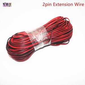 5m-100m 22awg 2pin 연장 전선 5050 3528 RGB RGBCCT LED 스트립 케이블 연결