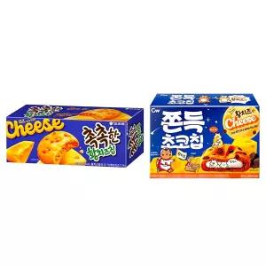 촉촉한 황치즈칩 160g x 쫀득초코칩 황치즈 90g 2개