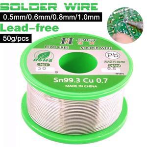 50g Sn99.3/Cu0.7 무연 솔더 와이어 0.5/0.6/0.8/1.0mm 전기 RoHs용 로진 코어