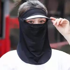 일체형 자외선차단 야외 등산 썬캡 모자 햇빛가리개 스포츠 넥쿨러