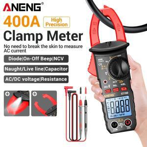 ANENG ST180 디지털 멀티미터 AC 전류계 4000 카운트 전압 테스터 주파수 커패시턴스 NCV 저항계