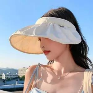 [패션] 선캡 패션 바캉스 선바이져 여성선캡 비치모자 휴가
