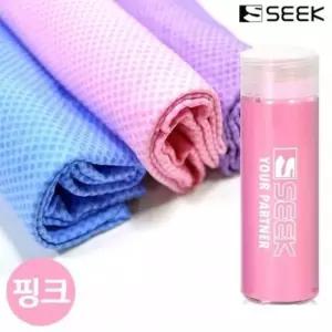 습식 프리미엄 스포츠타올 대형 (ALL-03) SEEK PVC (핑크) 엠보싱