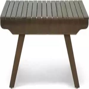 크리 나이트 홈 케일리 야외 나무 커피 테이블 그레이 피니시