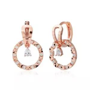 데일리귀걸이 스파클 원터치 귀걸이 Gold pin 14K (RS110)