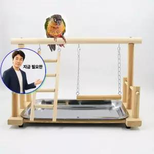 지금 필요한 앵무새 장난감 조류장난감 횟대 놀이터 스탠드형 새장