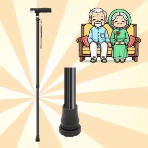 어르신 지팡이 야간 노인 고급 보행 보조기 할머니 효도선물 경량 LED 일자형산책 용품 어른신 길이조절 조