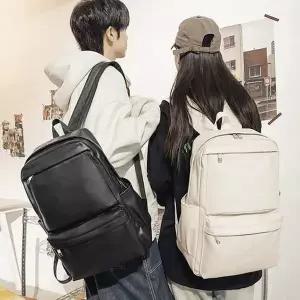 세련느낌 노트북 서류 필수소지품 수납 레더 백팩 성인백팩