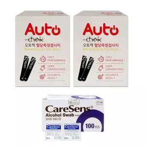 오토첵 혈당측정지 100매 + 소독솜100매
